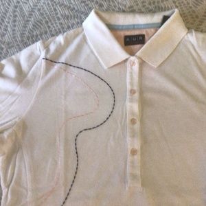 White A/U/R Women’s Golf Shirt M